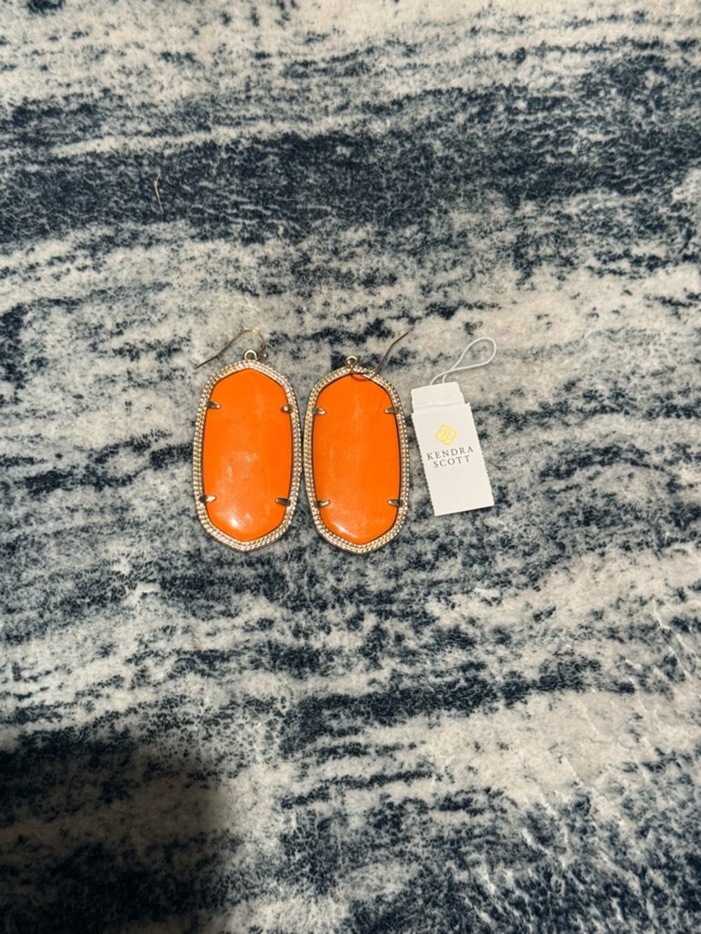 Kendra Scott Bright Orange Danielle Earrings